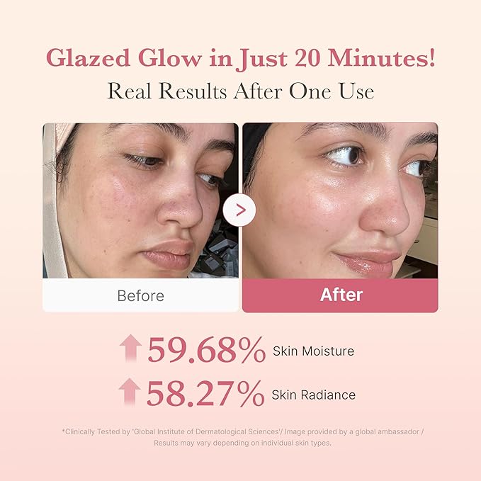 medicube Collagen Glazed Milky Glow Daytime Wrapping Mask | Quick & Easy-to-Peel Mask for Radiance, Hydration & Smooth Texture | Glutathione, Niacinamide, 130Da Collagen for Plumped, Glass Glow Skin